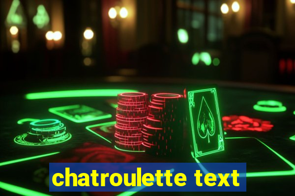 chatroulette text